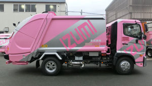 計量器付パッカー車